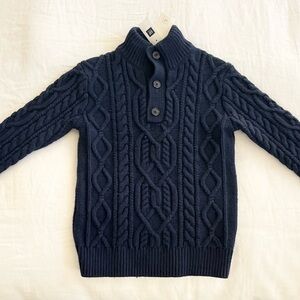 GAP Navy Cable Knit Kids Sweater